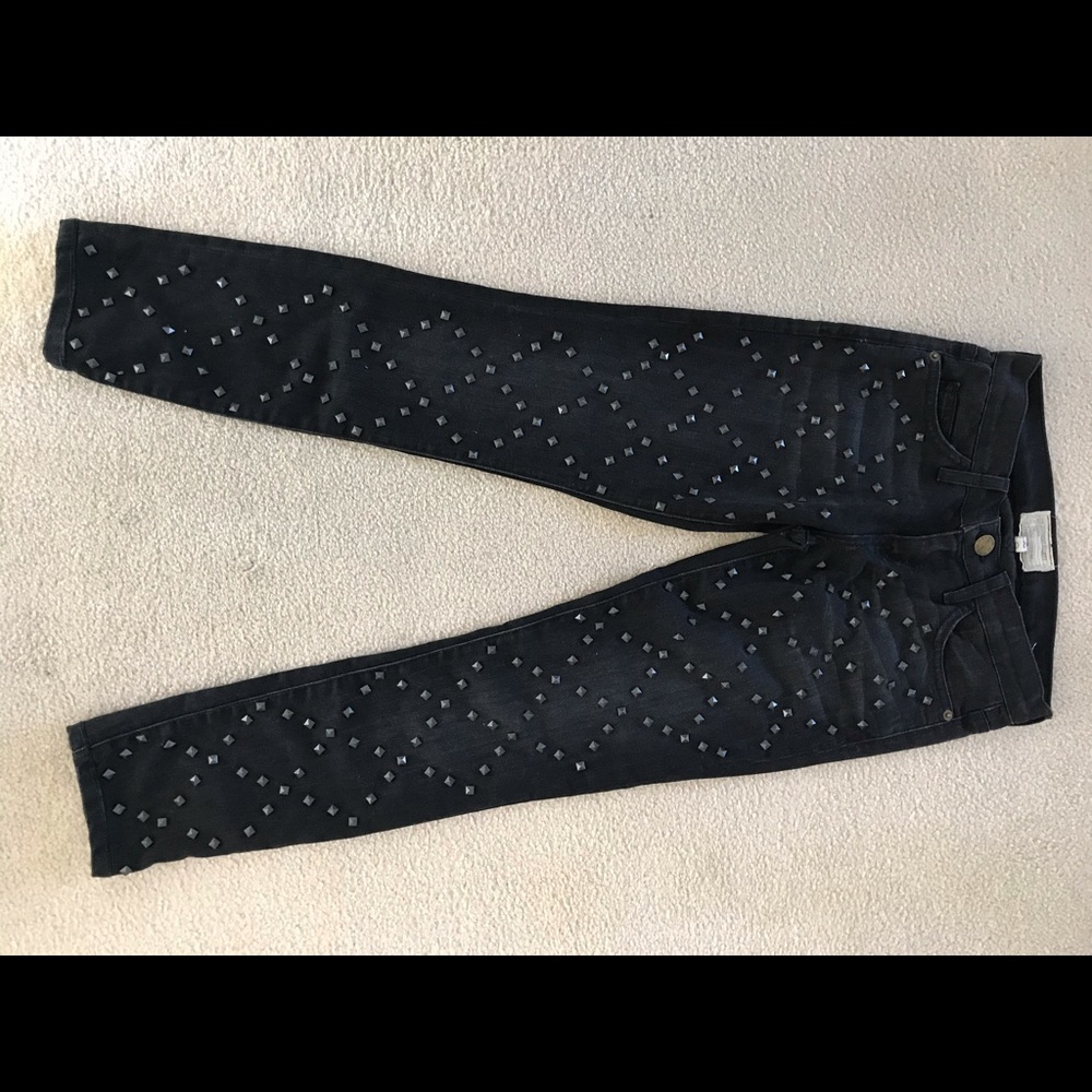 Current/Elliot studded jeans